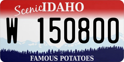 ID license plate W150800