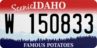 ID license plate W150833