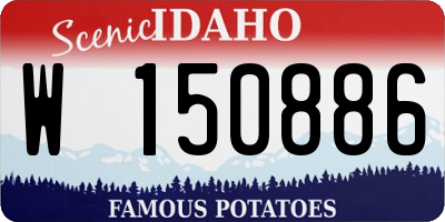 ID license plate W150886