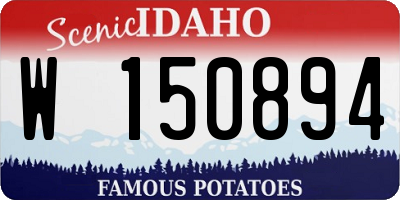 ID license plate W150894