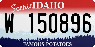ID license plate W150896