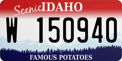 ID license plate W150940
