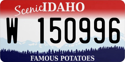 ID license plate W150996