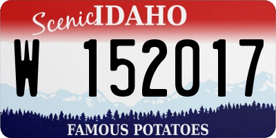 ID license plate W152017