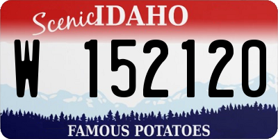 ID license plate W152120