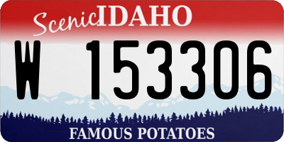 ID license plate W153306