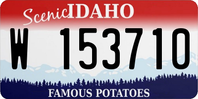 ID license plate W153710