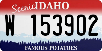 ID license plate W153902