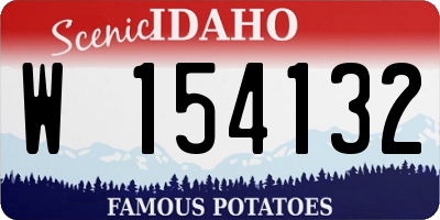 ID license plate W154132
