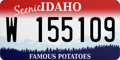 ID license plate W155109