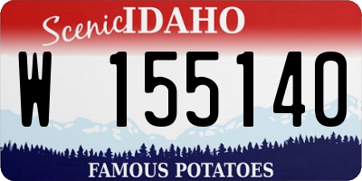 ID license plate W155140