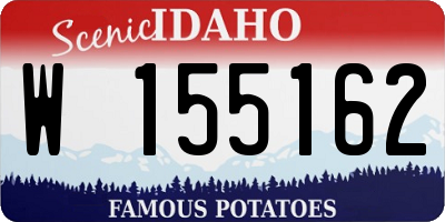 ID license plate W155162