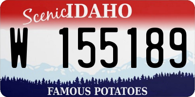 ID license plate W155189