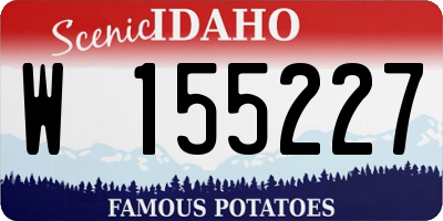 ID license plate W155227