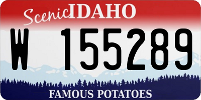 ID license plate W155289
