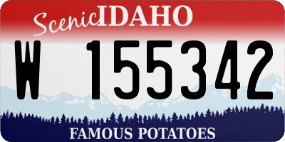 ID license plate W155342