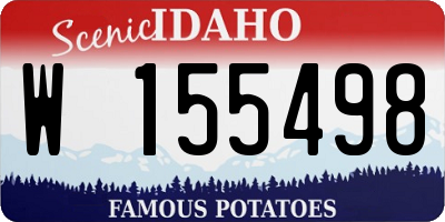 ID license plate W155498