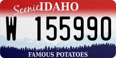 ID license plate W155990