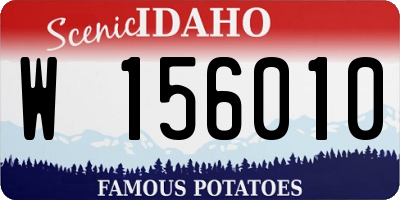 ID license plate W156010