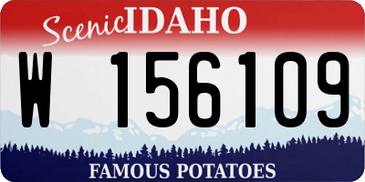 ID license plate W156109