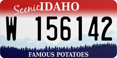 ID license plate W156142