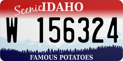 ID license plate W156324