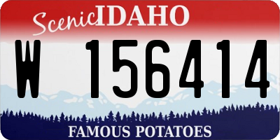 ID license plate W156414