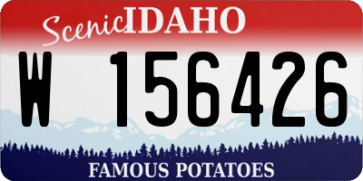 ID license plate W156426