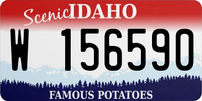 ID license plate W156590