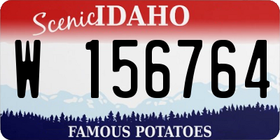 ID license plate W156764