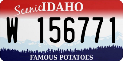 ID license plate W156771