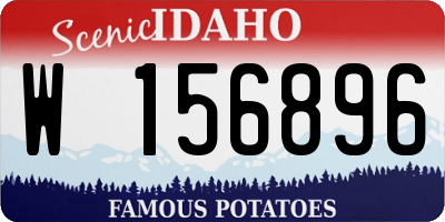 ID license plate W156896