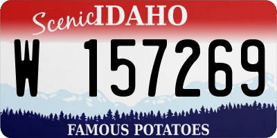 ID license plate W157269
