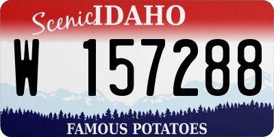 ID license plate W157288