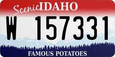 ID license plate W157331