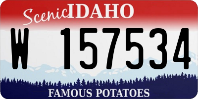 ID license plate W157534
