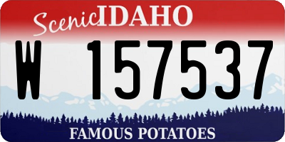 ID license plate W157537