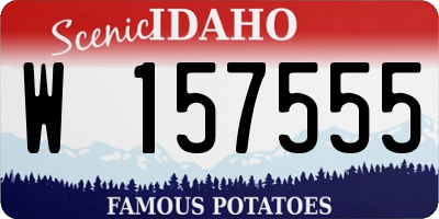 ID license plate W157555