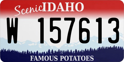 ID license plate W157613
