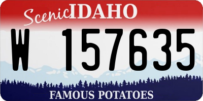 ID license plate W157635