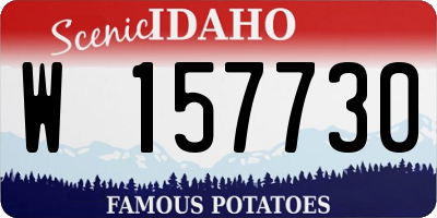 ID license plate W157730