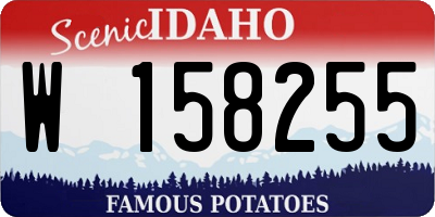 ID license plate W158255