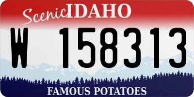 ID license plate W158313
