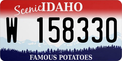 ID license plate W158330