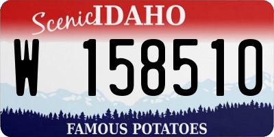 ID license plate W158510