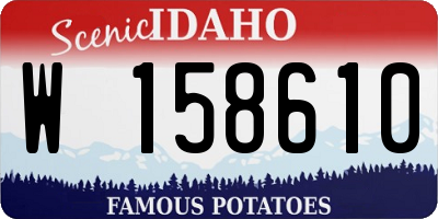 ID license plate W158610