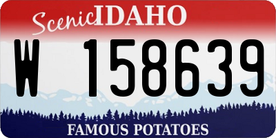ID license plate W158639