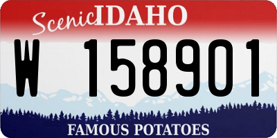 ID license plate W158901