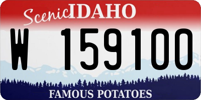ID license plate W159100