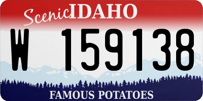 ID license plate W159138
